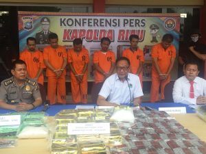 Rilis Pengungkapan Narkoba oleh Ditresnarkoba Polda Riau
